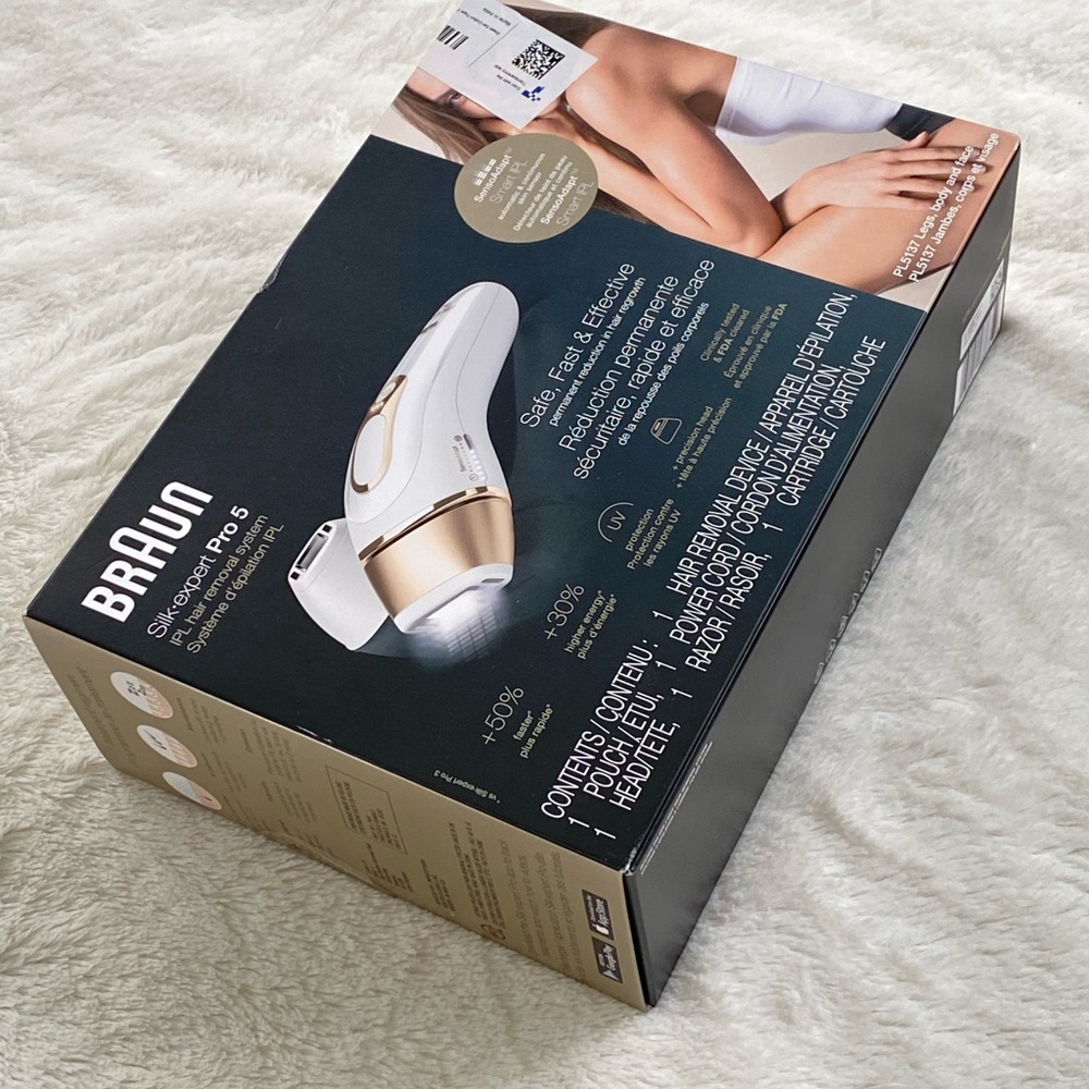 Braun Silk Expert Pro 5 Hair Removal Device - White and Gold